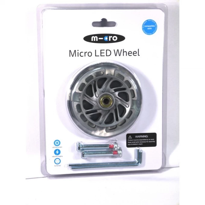 Колеса MICRO MINI LED светящиеся 120 мм (блистер) 2шт AC9038B Колеса MICRO MINI LED светящиеся 120 мм (блистер) 2шт AC9038B